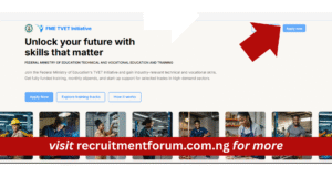 TVET Initiative Recruitment 2026/2027: