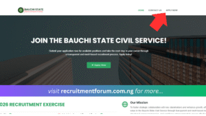 Bauchi State Civil Service Recruitment 2026